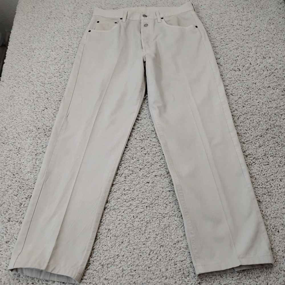 Replay Jeans Mens 33x34 Beige Button Fly Denim Hipster Cotton Street Romania A2